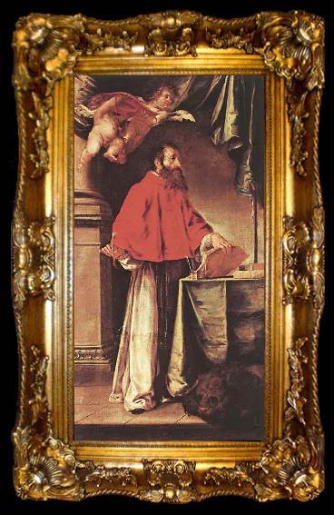 framed  Juan de Valdes Leal St Jerome, ta009-2